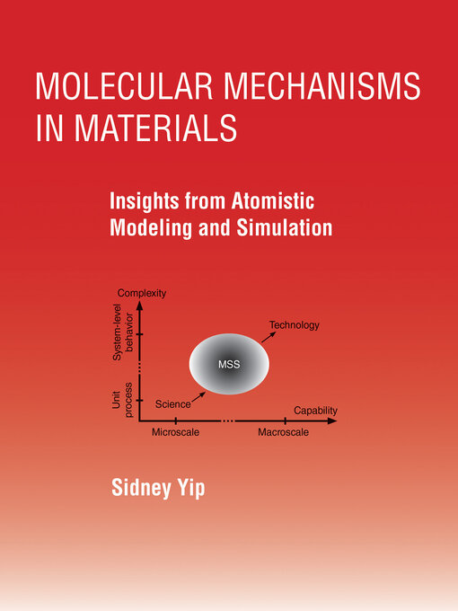 Title details for Molecular Mechanisms in Materials by Sidney Yip - Available